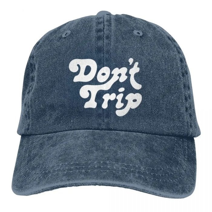 Wholesale Don T Trip Print Funny Baseball Cap Trendy Adjustable Sun Hat For Summer Casual Fashion Accessory Gift