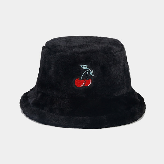 Wholesale Cherry Plush Bucket Hat JDC-FH-LvY048