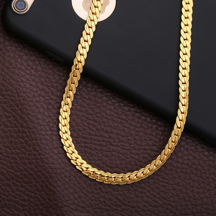 Wholesale 5MM full side necklace Sterling Silver necklace