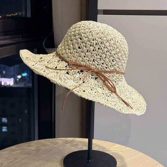 Wholesale Straw Hat for Women in Summer  Large Brim Sun Protection Fisherman Hat