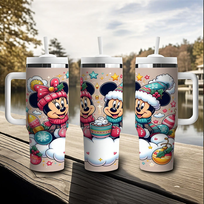 Wholesale Tumbler Cute Cartoon Pattern 40OZ Stainless Steel Car Ice Bullies Cup