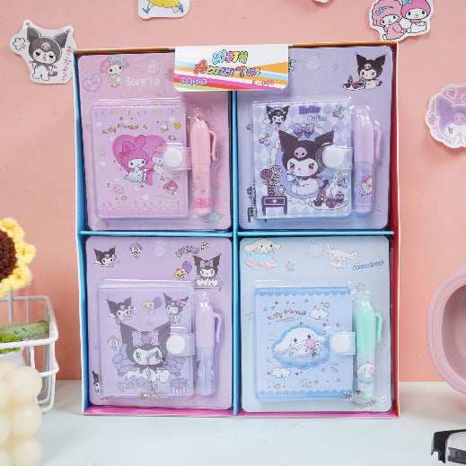 Wholesale Cute cartoon-themed portable pocket notebook with pen