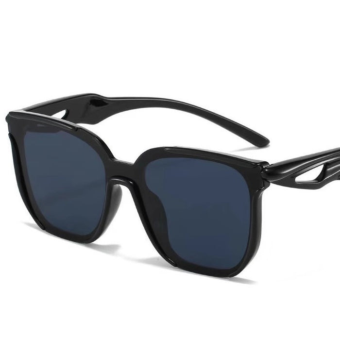 Wholesale UV resistant reflective large frame personalized sunglasses