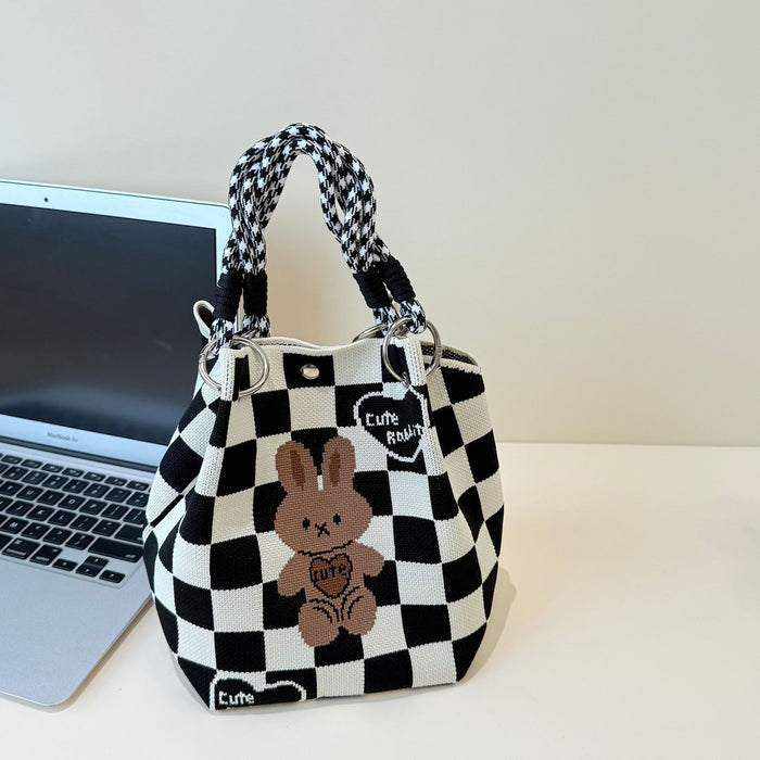 Wholesale Cartoon knitted bag large capacity vegetable basket