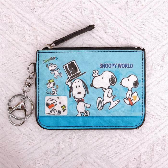 Wholesale Student Cartoon Leather Wallet with Keychain