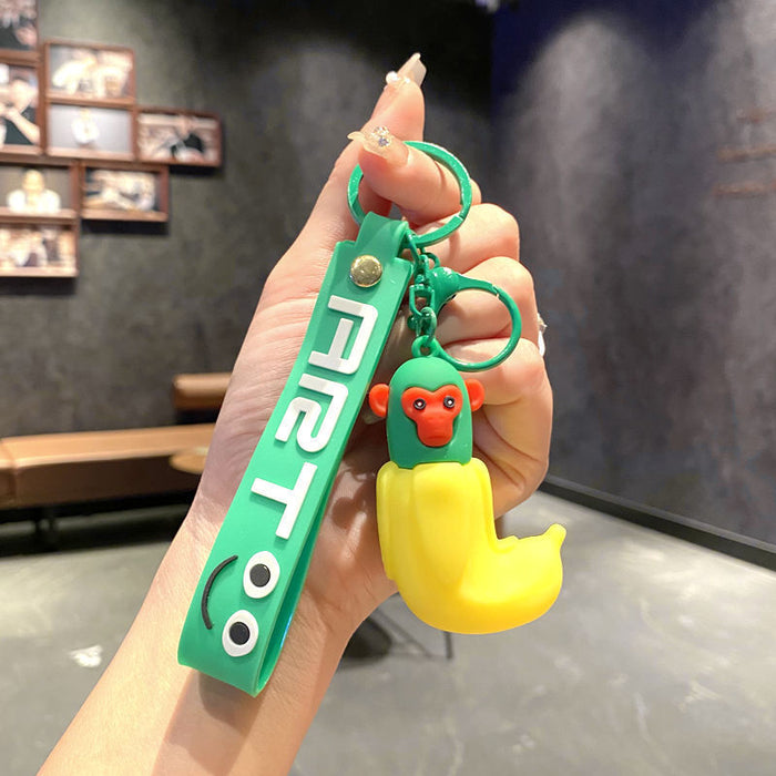 Wholesale Cartoon Silicone Keychain Bag Pendant