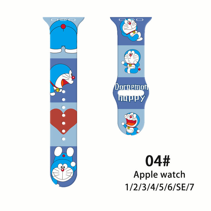 Wholesale Printed Silicone Watch Strap Wrist Strap JDC-WD-NuoQi079