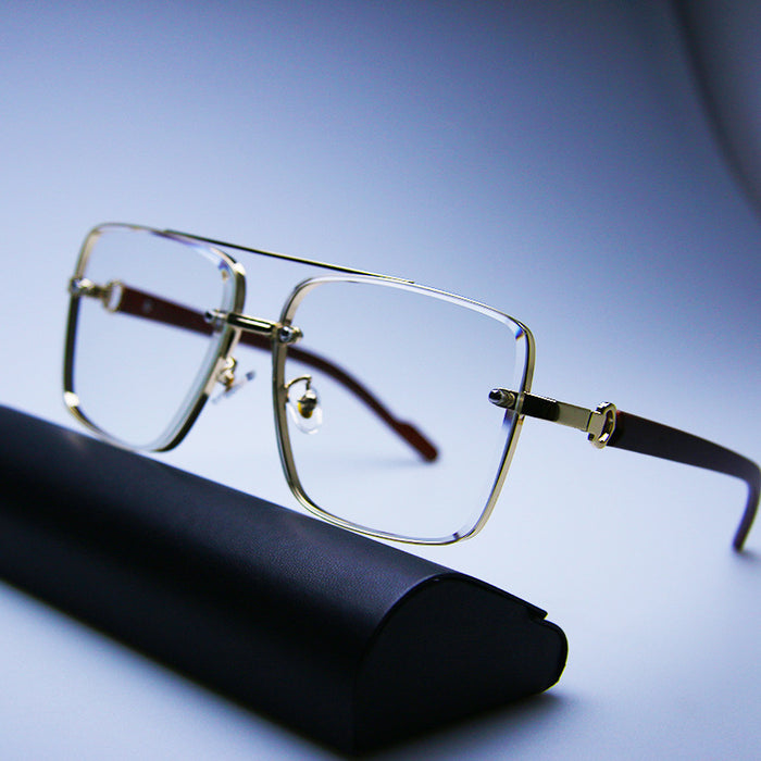 Wholesale Imitation wood grain temple sunglasses, square edged sunglasses