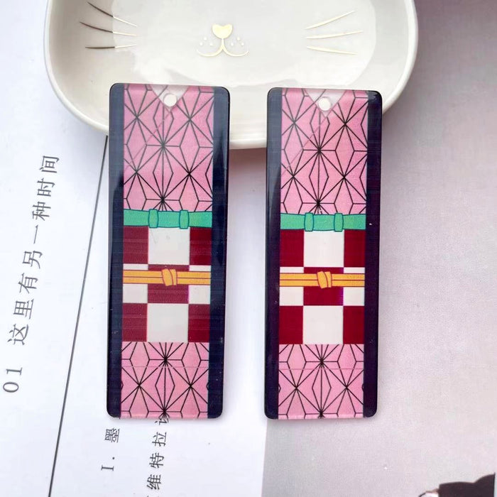 Wholesale anime earrings acrylic strip DIY creative can be set