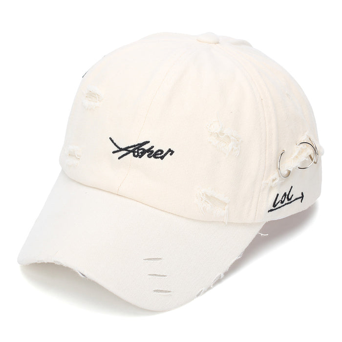 Wholesale Distressed Embroidered Letter Baseball Cap Sun Protection Everyday