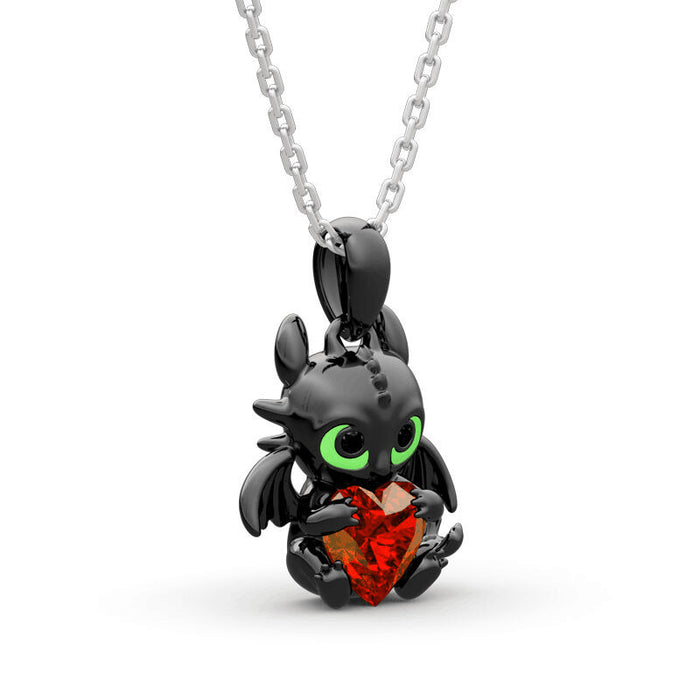 Wholesale Halloween Dark Cartoon Dragon Necklace JDC-NE-jinmiao002