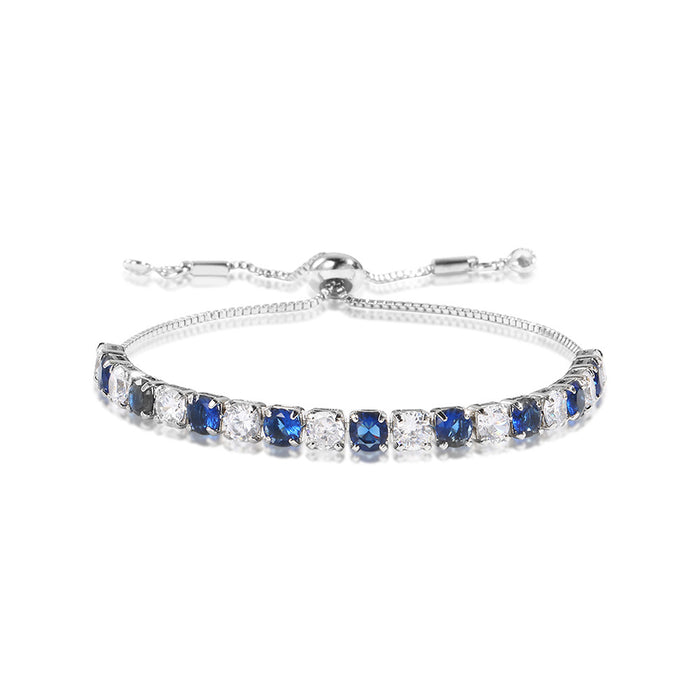 Wholesale Exquisite Super Flash Zircon Bracelet Women's  Elegant High-end Design Sense Pull