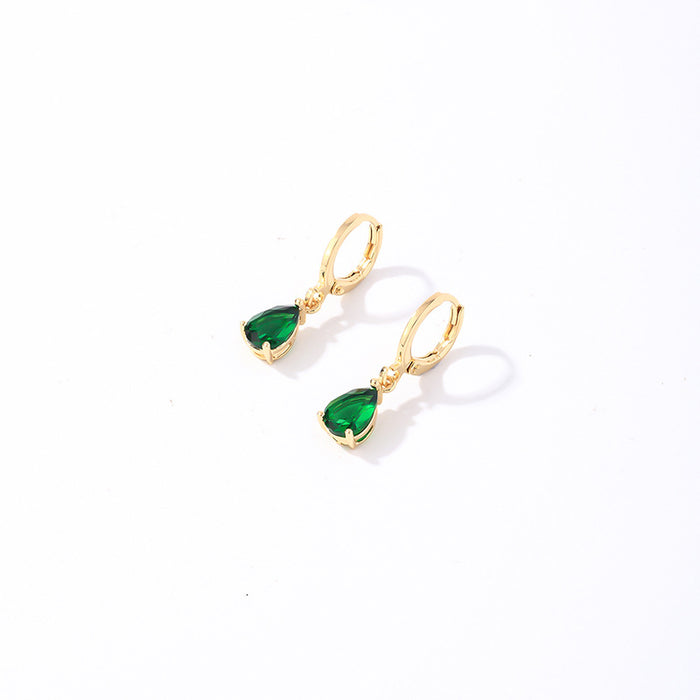 Wholesale Zirconia inlaid exquisite earrings and accessories, new versatile and niche high-end earrings and accessories wholesale