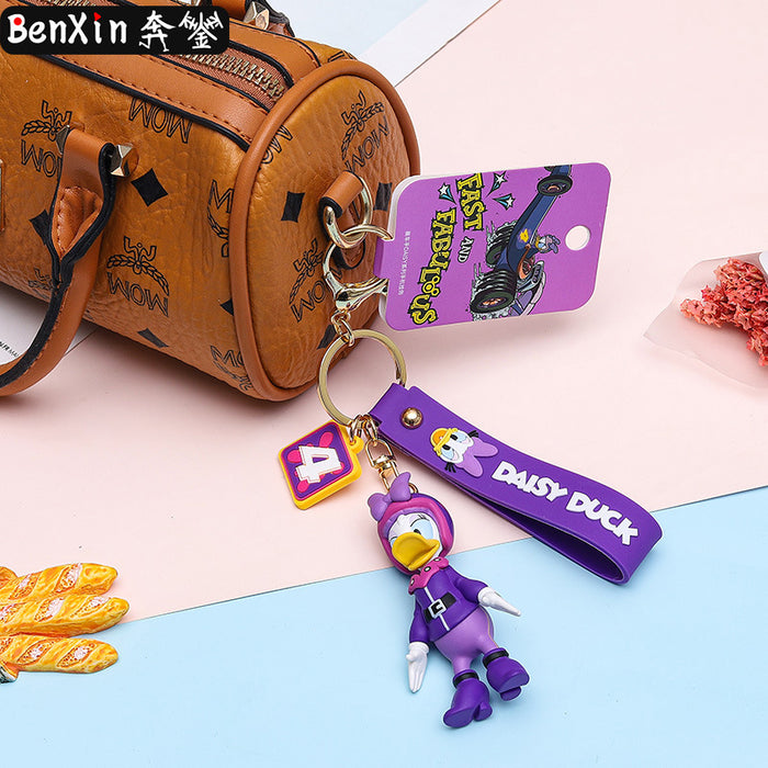 Wholesale Creative Cartoon 3D Doll Silicone Keychain JDC-KC-BenX006