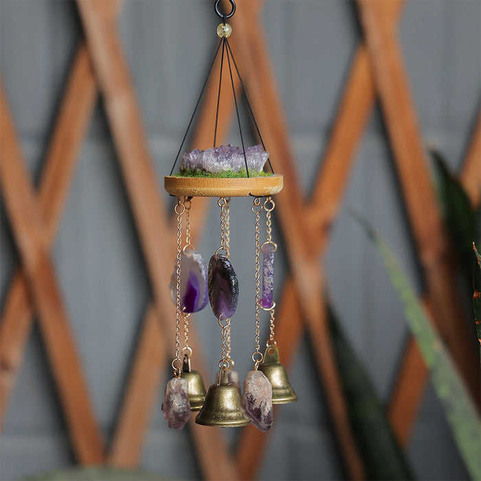 Wholesale Metal Electroplated Sunflower Wind Chime Car Decorative Accessory