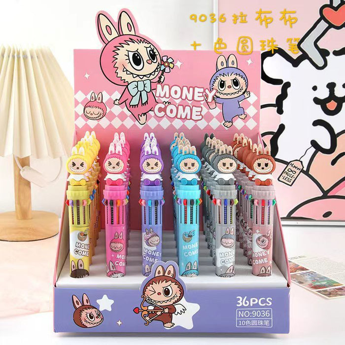 Wholesale Cute cartoon 10-color ballpoint pen