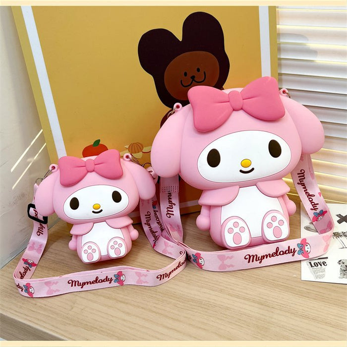 Wholesale Cute round bag, children's silicone crossbody bag, fashionable change bag