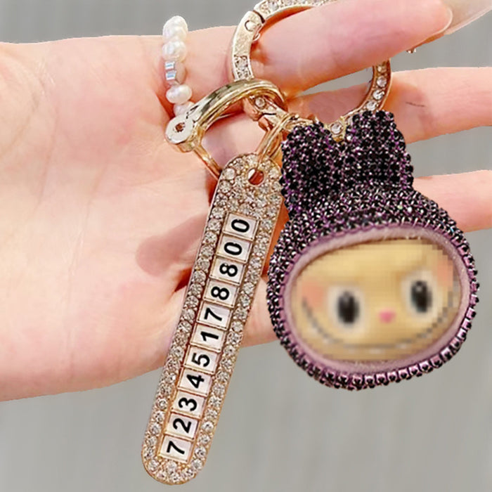 Wholesale Cute cartoon rhinestone keychain