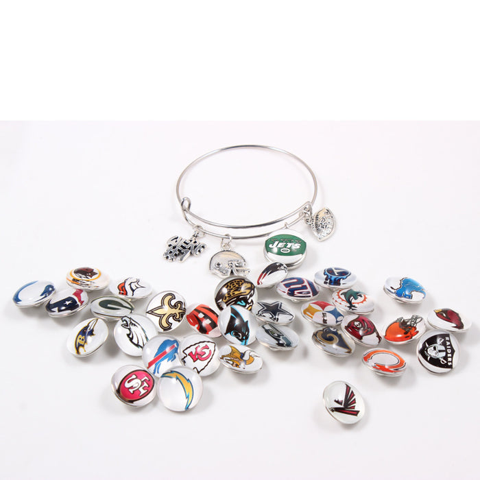 Wholesale 10 pairs/ pack Rugby Team 32 Mixed 18mm snap button