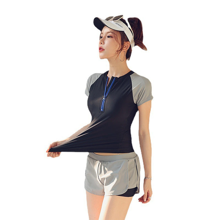 Wholesale Sports swimsuit for women, conservative split style professional quick drying swimsuit, hot spring soaking swimsuit set