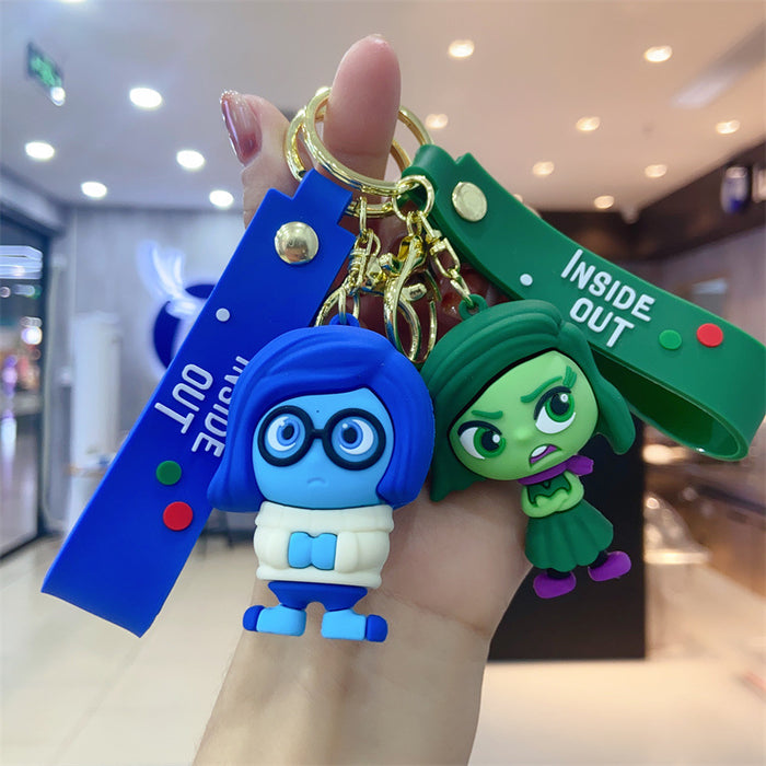 Wholesale cartoon key chain pendant personality creative soft rubber animation small gift