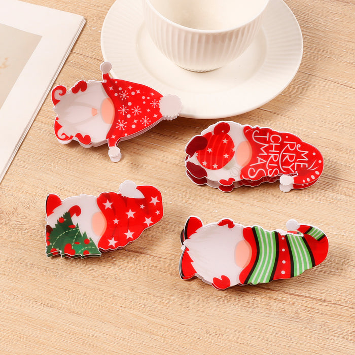 Wholesale Ornaments Cross-border Christmas Cartoon Clip Star Pattern