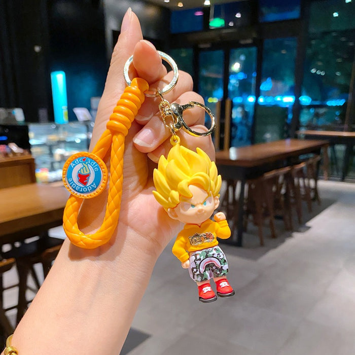 Wholesale Anime PVC Keychain Cute Figure Bag Charm And Car Key Accessory Decorative Gift