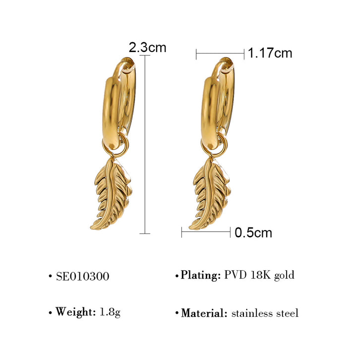 Wholesale Geometric Ear Buckle Fan-shaped Butterfly Diamond Ring Earrings Women's Earrings