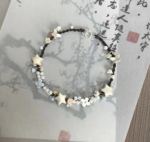 Wholesale Butterfly Weaving Hand Rope Simple Pearl Bracelet Personalized Versatile Handpiece