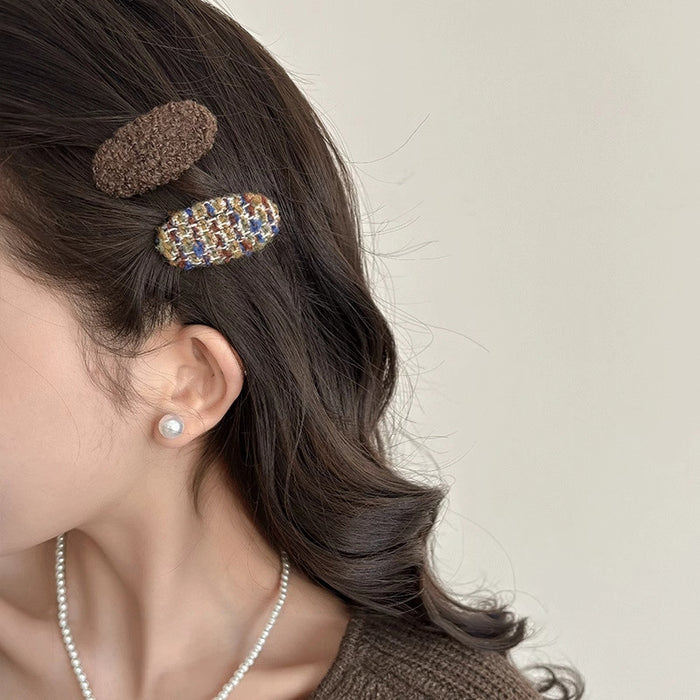 Wholesale   Wool Hairpin Women's Headwear Hairpin Bangs Clip Knitted Side Clip Broken Hair Clip