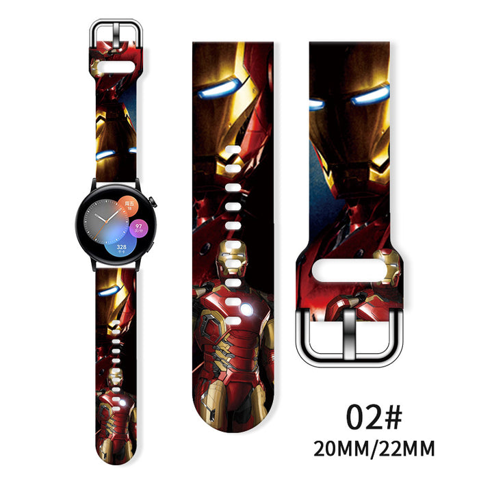 Wholesale Printed Tpu Watch Strap Wrist Strap JDC-WD-NuoQi077