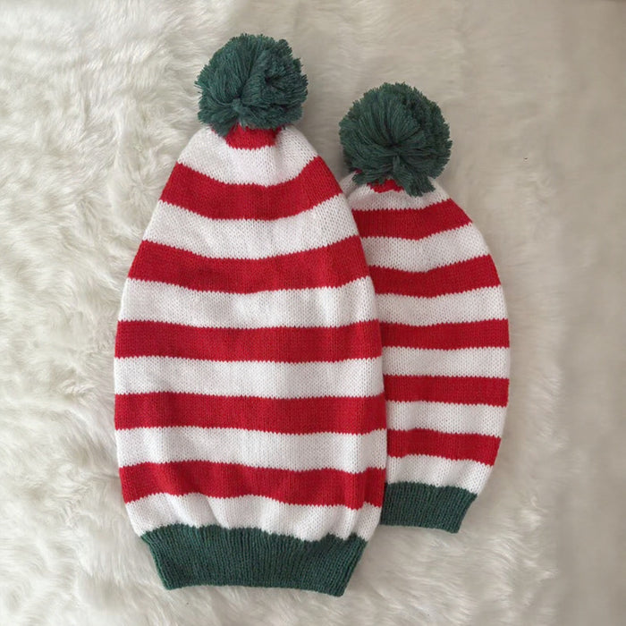 Wholesale  bell ball Christmas hat  knitted wool hat