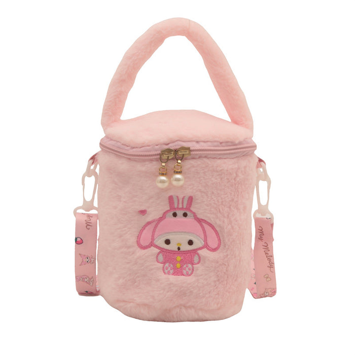 Wholesale Cute plush  bucket bag cartoon girl portable small bag