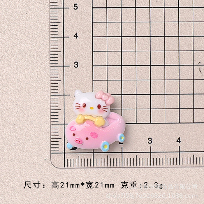 Wholesale Driving Car Cute Cartoon Accessories Cartoon Resin Jewelry Cream Glue Handmade Hairpin Patch Drop