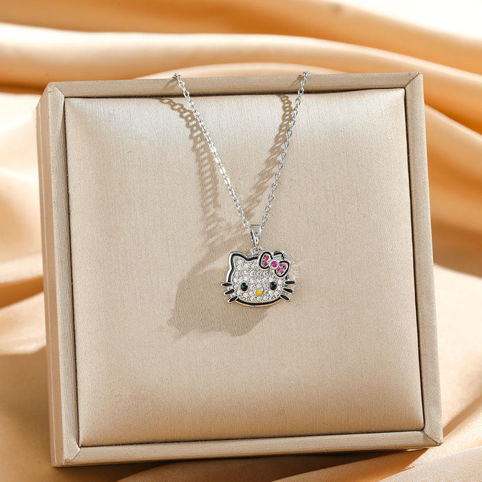 Wholesale Cute Cartoon Cat Choker  Necklace