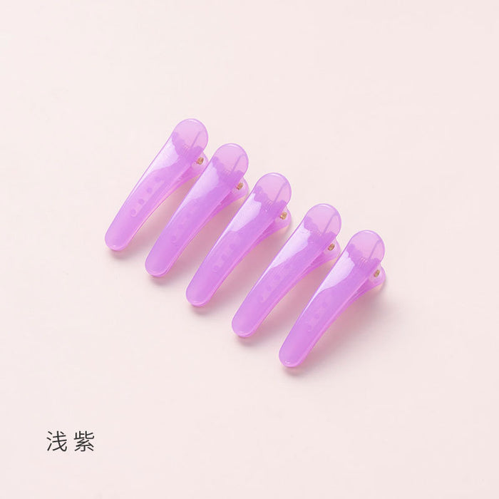 Wholesale  color  clip jelly color hair clip color translucent small clip 3.5cm plastic hair clip Accessories