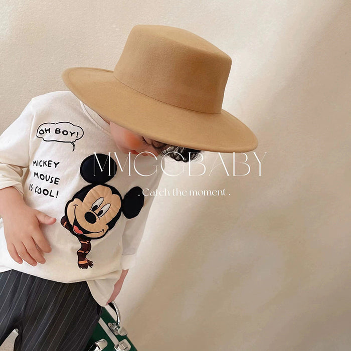 Wholesale Cotton Men's and Women's Children's Long-sleeved T-shirt Spring Cute Cartoon Animation Printed Children's Wear Spring and Autumn