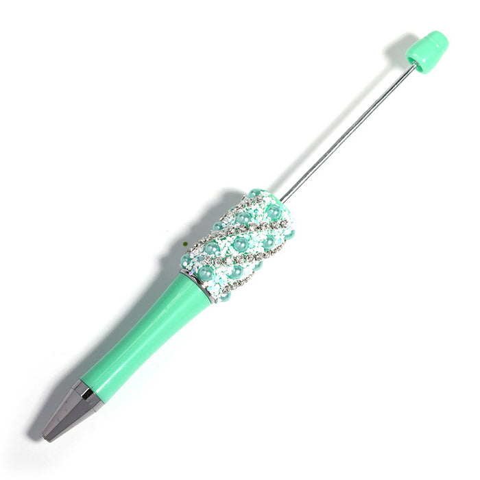 Wholesale 10pcs New Full Diamond Beaded Pen Creative Handmade DIY Resin Rhinestone Ballpoint Pen Fashion Student Gift Pen