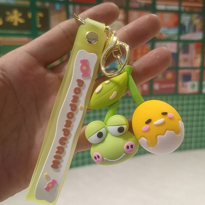 Wholesale Cartoon Silicone Anime Keychain JDC-KC-YiChang038