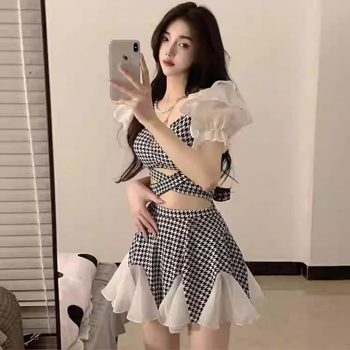 Wholesale Swimsuit split skirt style girl