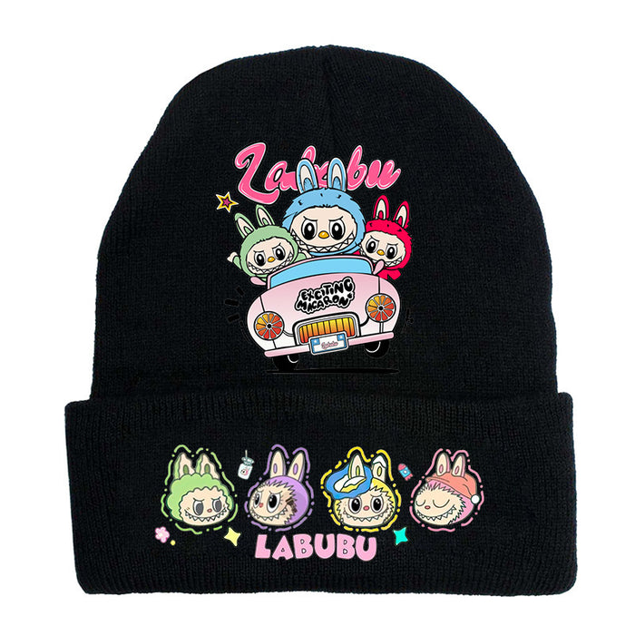 Wholesale   knitted hat autumn and winter new wool hat adult outdoor warm hat cross-border cartoon cold hat