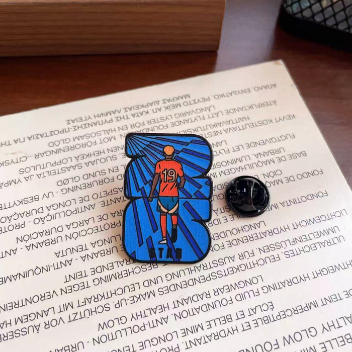 Wholesale Football Metal Badge Brooch