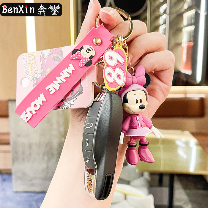 Wholesale Creative Cartoon 3D Doll Silicone Keychain JDC-KC-BenX006