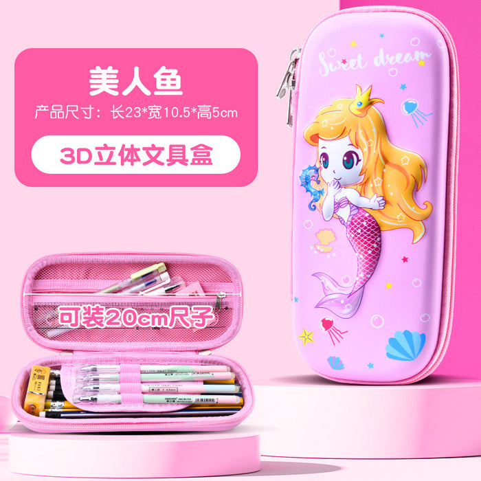 Wholesale Cartoon Pencil Case for Primary School Students Large Capacity Storage