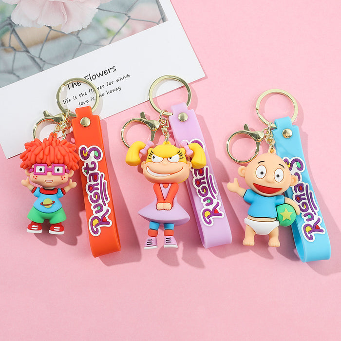 Wholesale Cartoon Doll PVC Keychain JDC-KC-Qiwei005