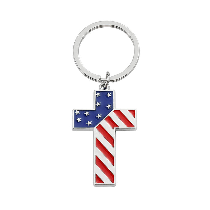 Wholesale 5PCS Independence Day Bottle Opener Shape Zinc Alloy Keychain JDC-KC-GYu003