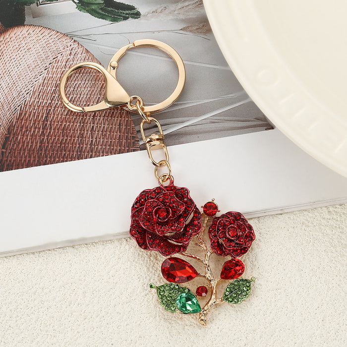 Wholesale Zinc Alloy Rhinestone Keychain Car Key Accessory Decorative Gift MOQ≥2