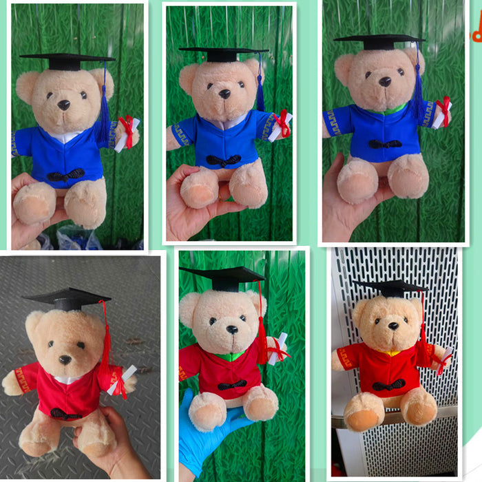 Wholesale Graduation Bear Doll Bachelor's Suit Doll Master Doll Doctor School Uniform College Student Gift Printing Logo JDC-DO-MW006