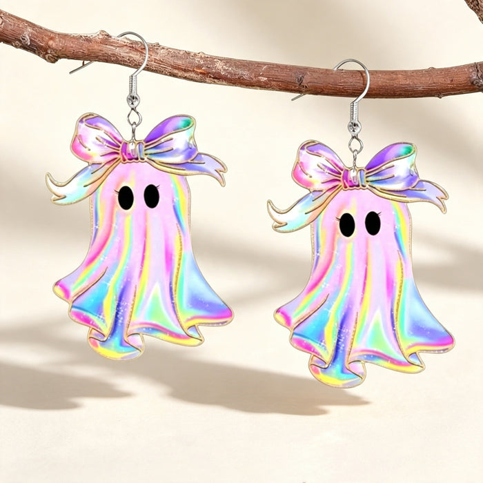 Wholesale Acrylic Phantom Ghost Earrings  Cartoon Fun Jewelry Fashion Accessory Gift Boutique Resale