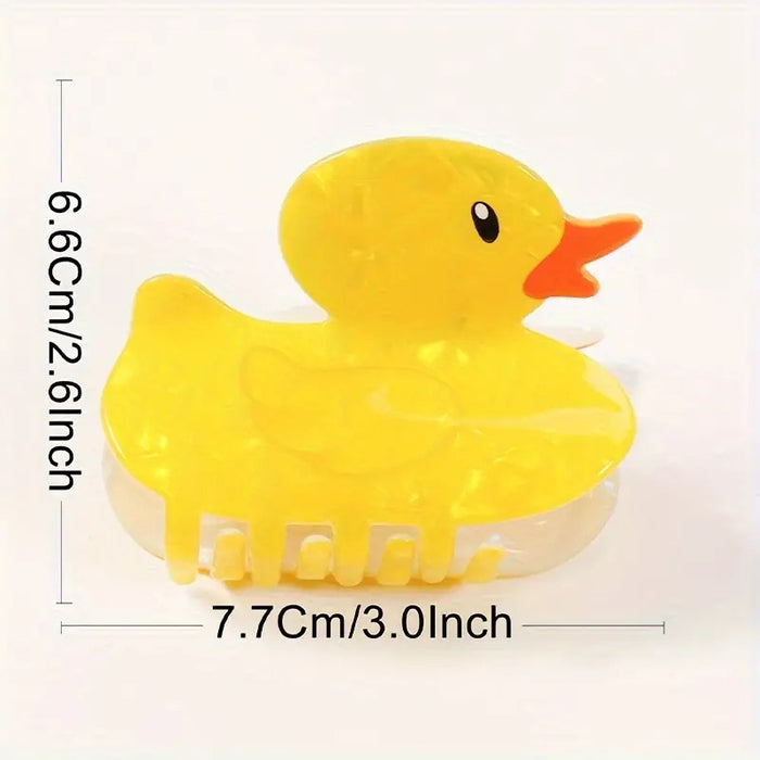 Wholesale Fun Duck Clip Cartoon Animal Hair Clip Creative Little Yellow Duck Shark Clip Cute Ponytail Clip Personalized Headwear